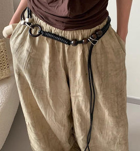 Stylish Belt with Beads and Rings
