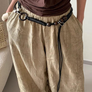 Stylish Belt with Beads and Rings