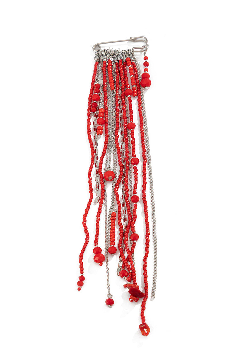 Elegant Chain Drop Brooch