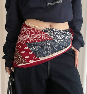Patchwork Bandana Waist Wrap
