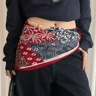 Patchwork Bandana Waist Wrap