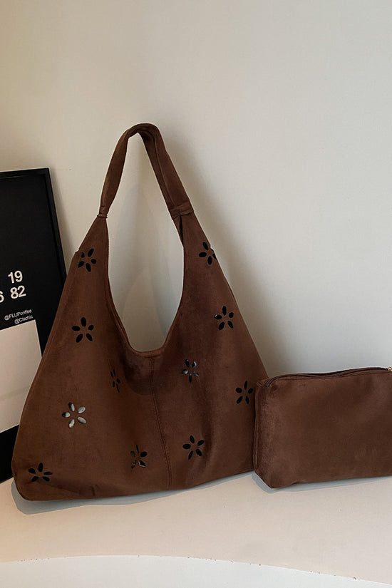 Floral Cutout Tote Bag
