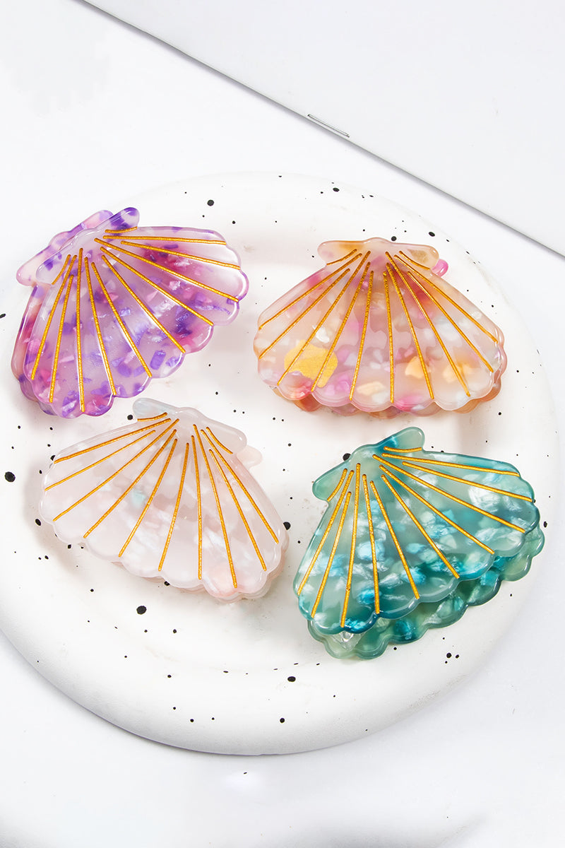 Shell-Shaped Hair Claw