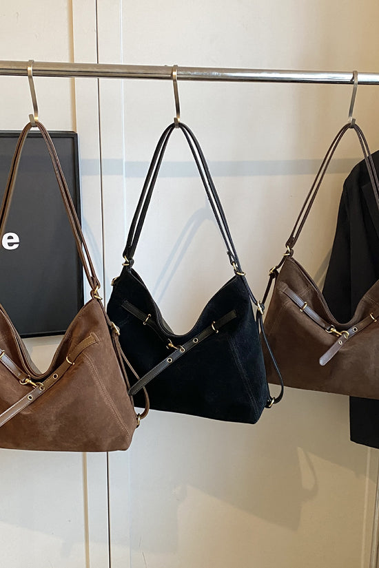 Triangular Leather Handbag