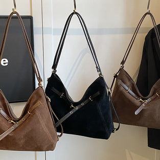 Triangular Leather Handbag