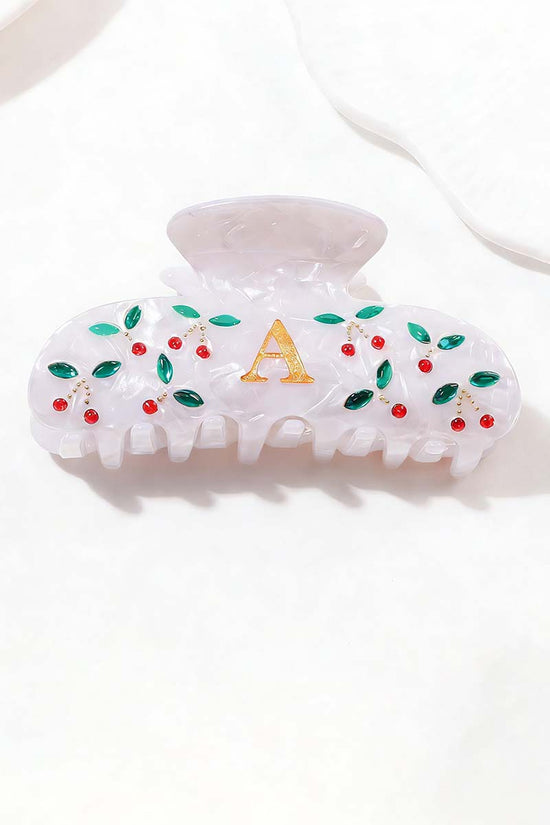 Elegant Monogram Hair Claw