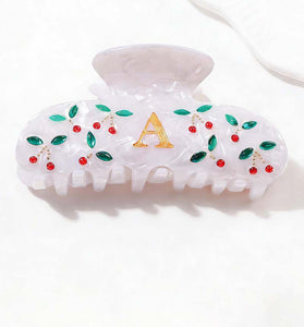 Elegant Monogram Hair Claw