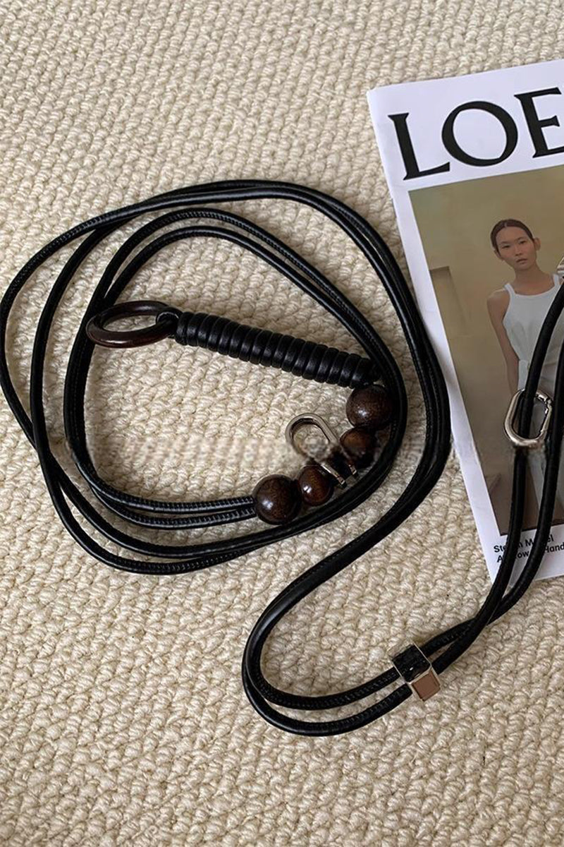 Stylish Belt with Beads and Rings
