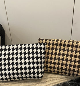 Geometric Pattern Clutch Bag