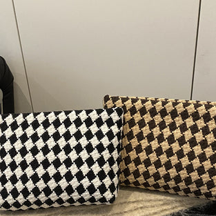 Geometric Pattern Clutch Bag