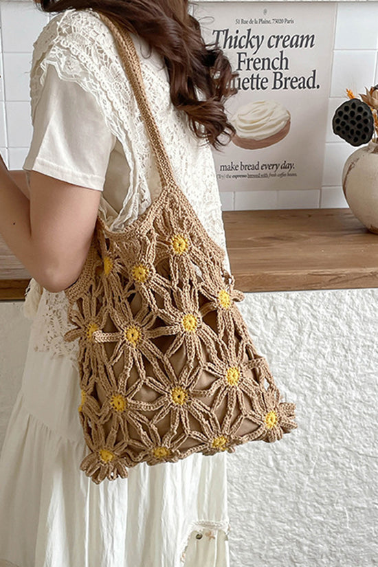 Floral Crochet Handbag