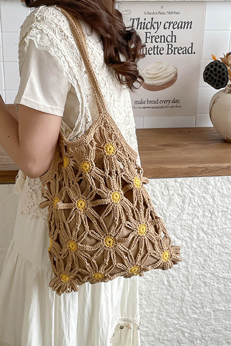 Floral Crochet Handbag