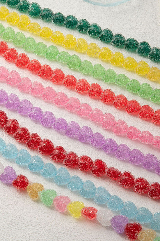 Candy Heart Beaded Necklace