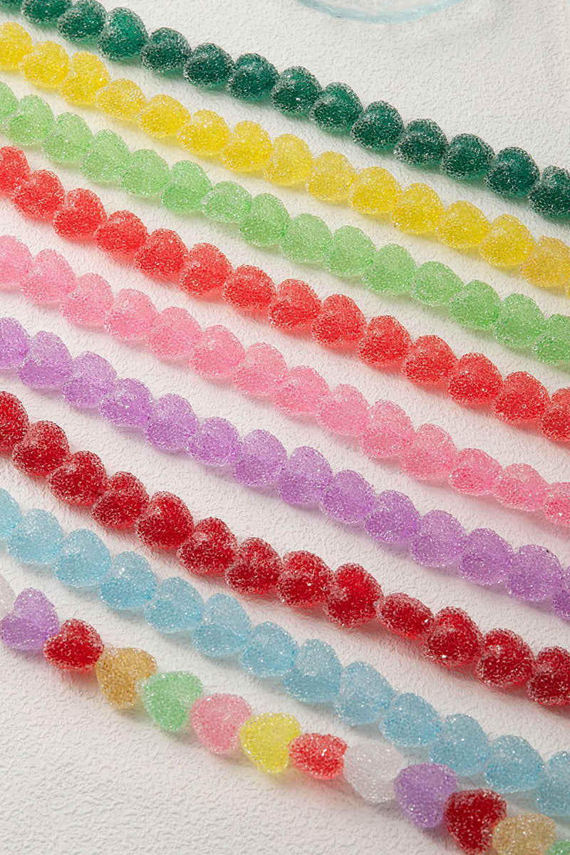 Candy Heart Beaded Necklace