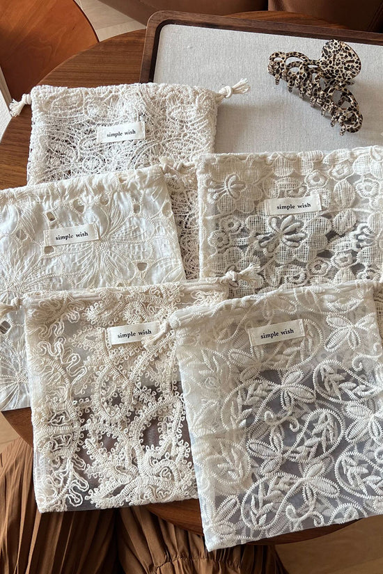 Chic Floral Drawstring Pouch