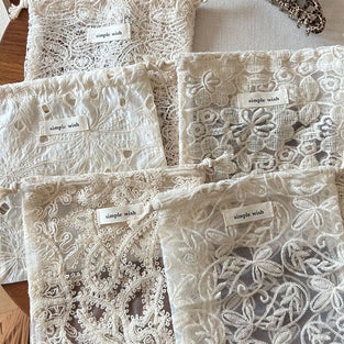 Chic Floral Drawstring Pouch