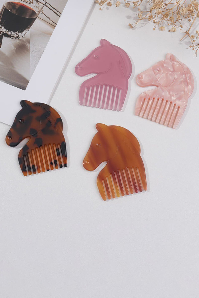 Unique Horse-Shaped Hair Comb