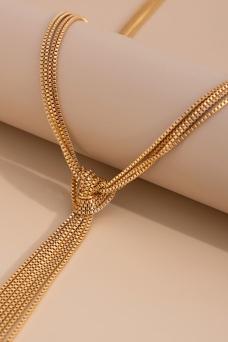 Elegant Tassel Drop Necklace