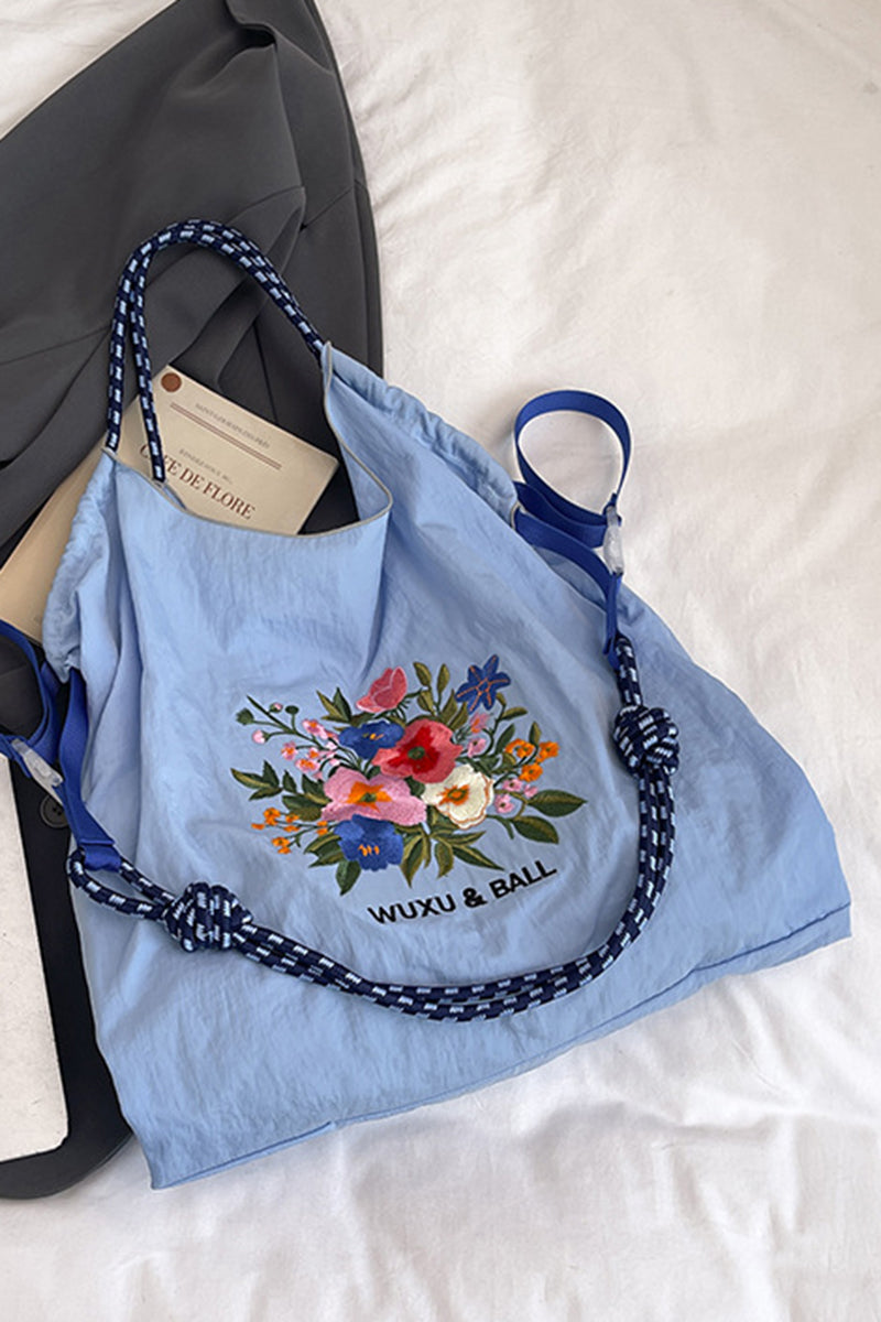 Floral Detail Tote Bag
