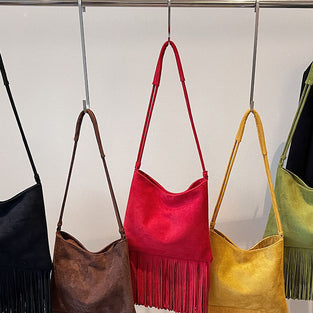 Fringe Detail Shoulder Bag