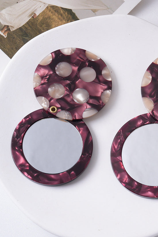 Polka Dot Compact Mirror