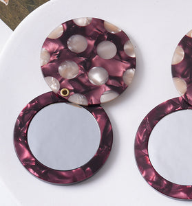 Polka Dot Compact Mirror