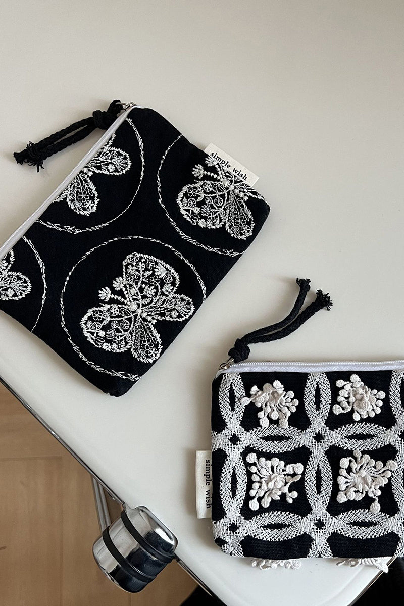Floral Detail Clutch Purse
