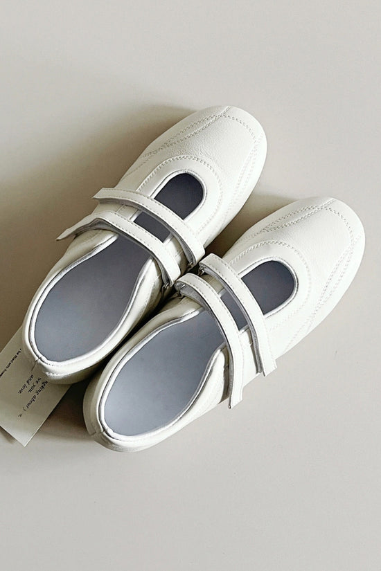 Contemporary Velcro Strap Flats