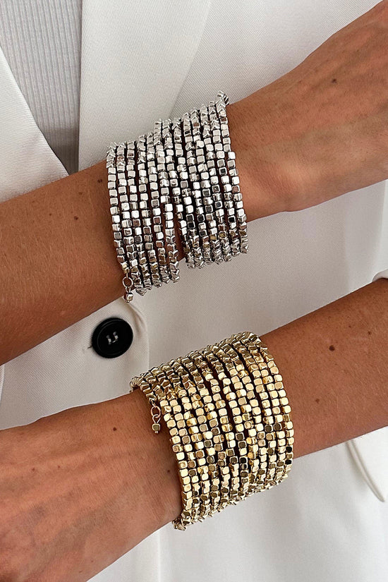 Elegant Square Bead Bracelet