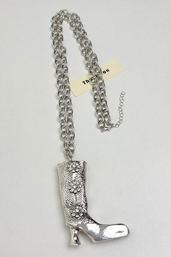 Boot Pendant Chain Necklace