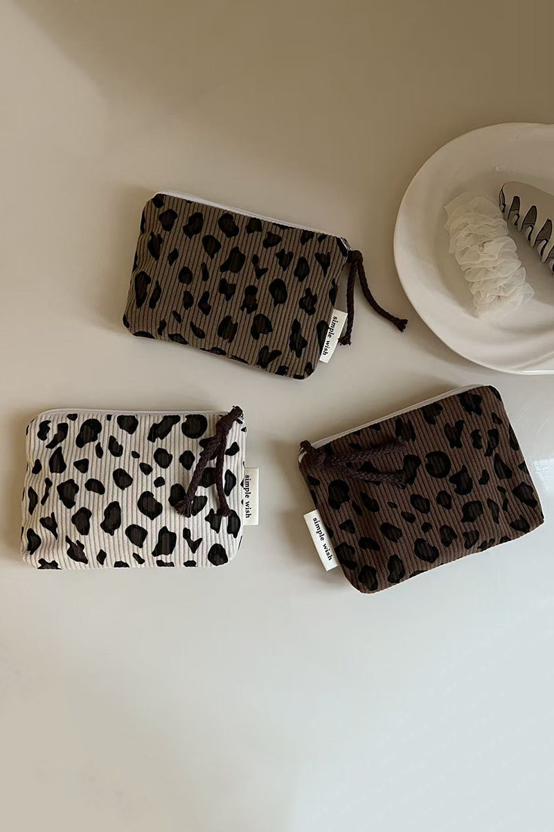 Leopard Print Compact Pouch