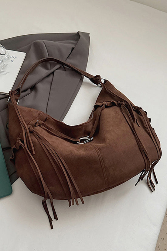 Chic Tassel Detail Hobo Bag