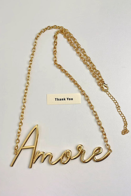 Amore Script Waist Chain