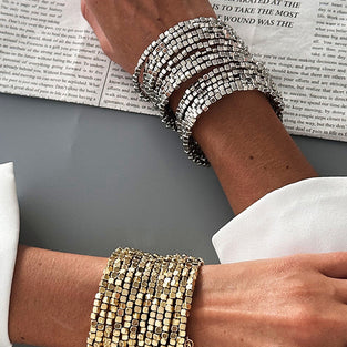 Elegant Square Bead Bracelet