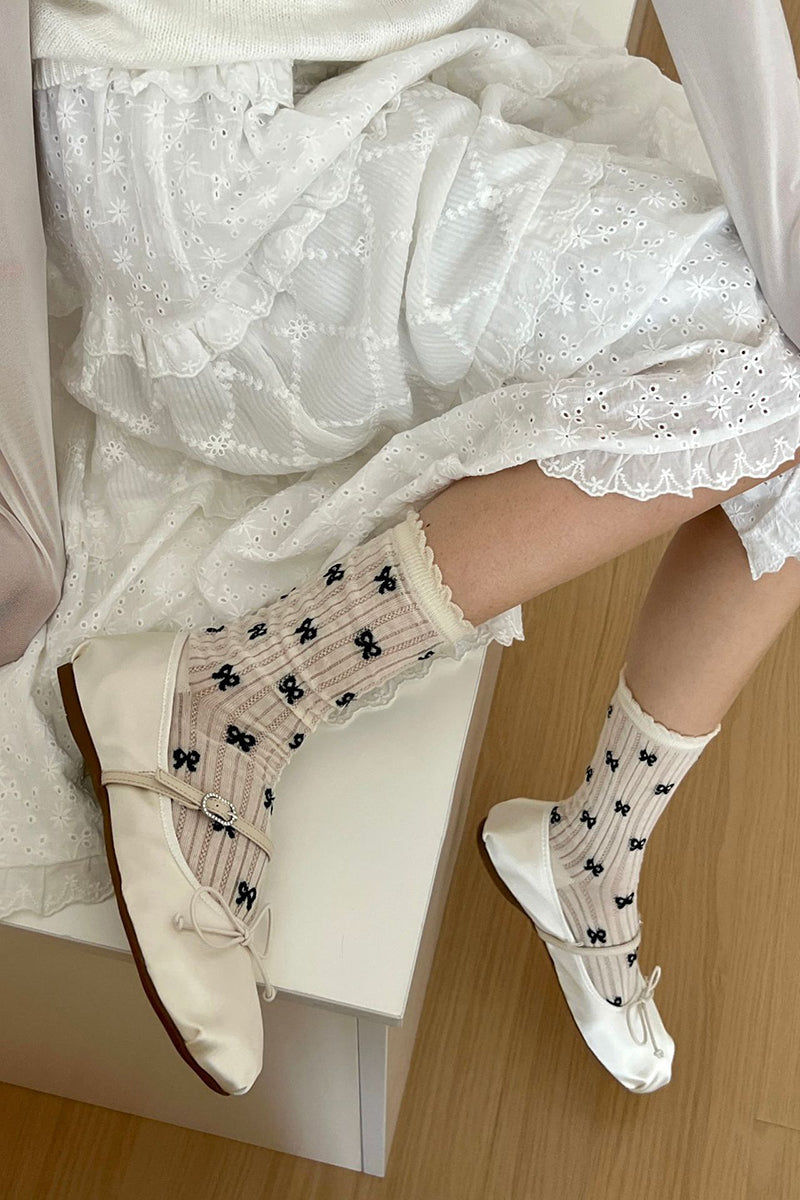Elegant Plain Hosiery Sock