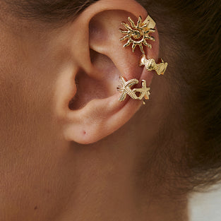 Celestial and Nautical Ear Cuff Set