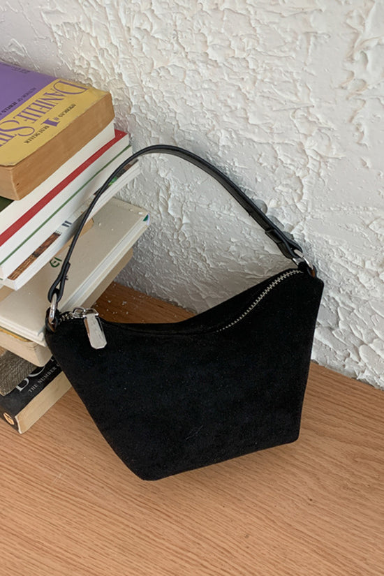 Chic Curved Handle Shoulder Bag