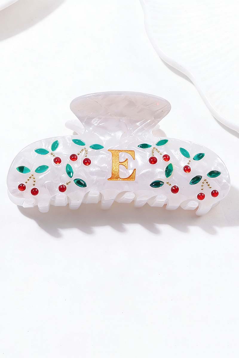 Elegant Monogram Hair Claw