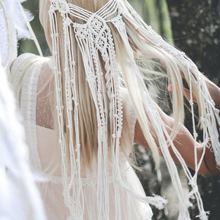 Braided Fringe Statement Necklace