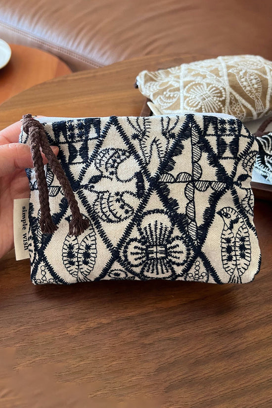 Mini Canvas Zip Pouch