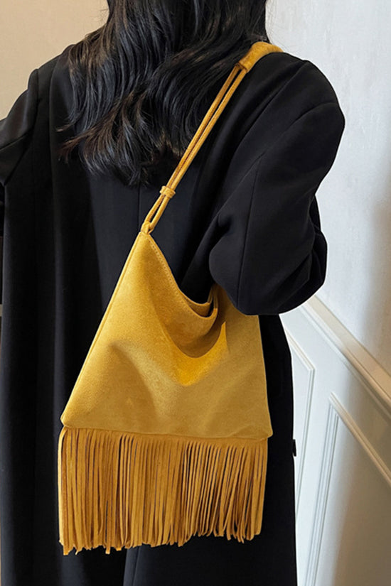 Fringe Detail Shoulder Bag