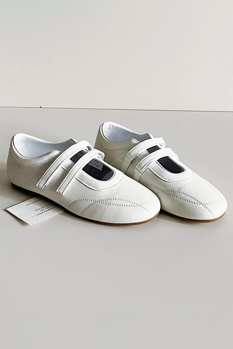 Contemporary Velcro Strap Flats