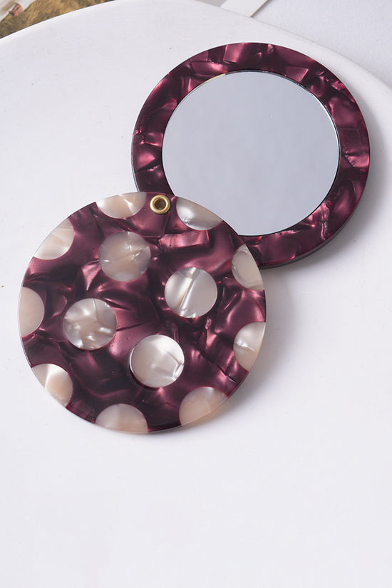 Polka Dot Compact Mirror