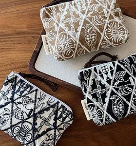 Mini Canvas Zip Pouch