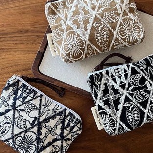 Mini Canvas Zip Pouch