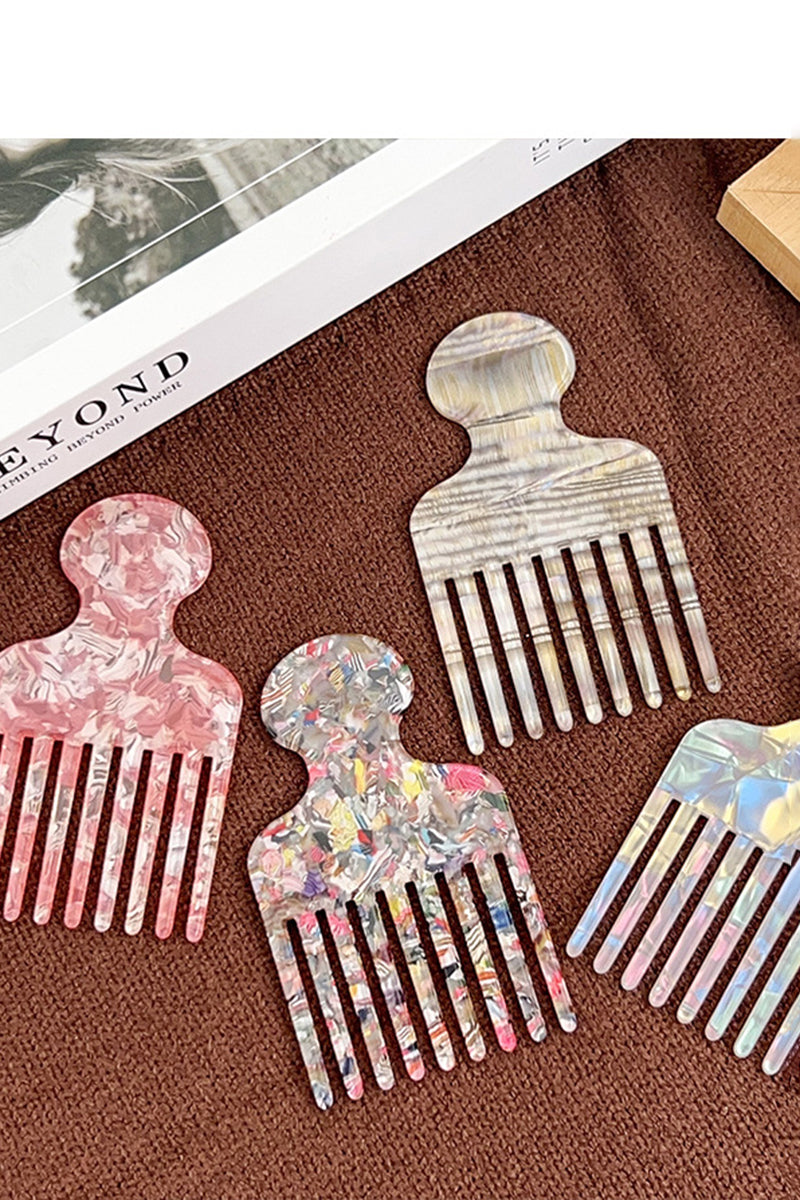 Striped Tortoise-Style Hair Pick