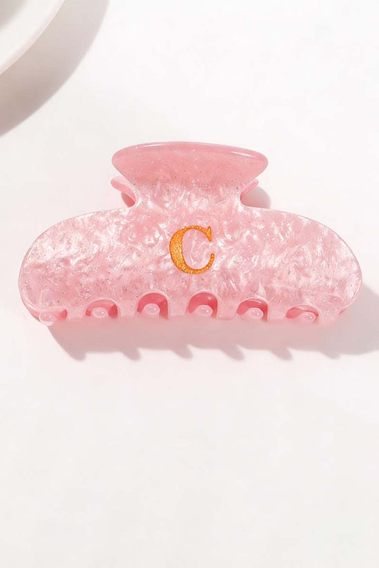 Elegant Monogram Hair Claw