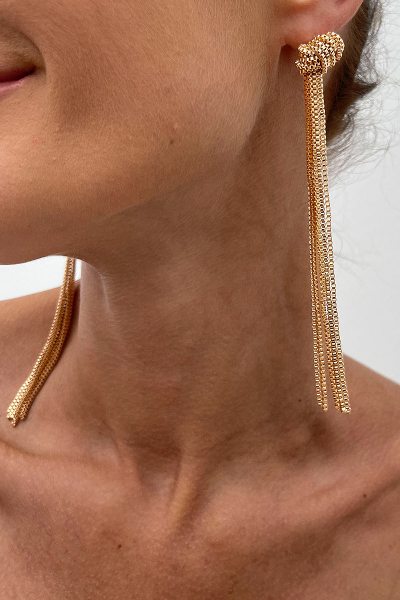 Elegant Tassel Chain Earrings