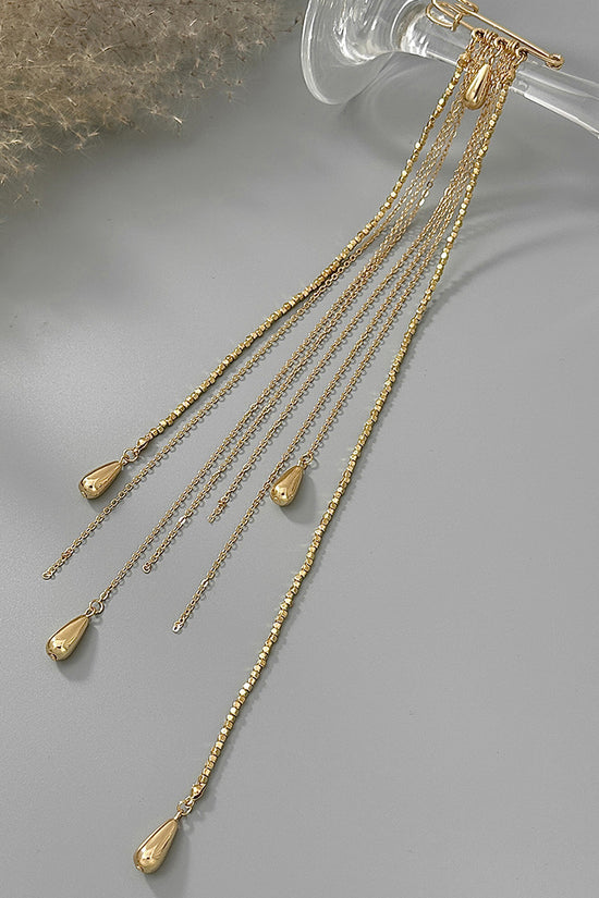 Elegant Pin Brooch with Chain Detail