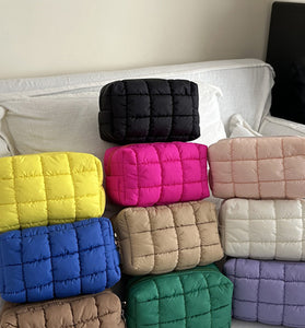 Quilted Compact Toiletry Bag